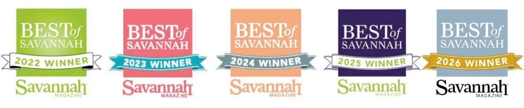 Best of Savannah Winner - 5 Years in a Row (2022 through 2026)